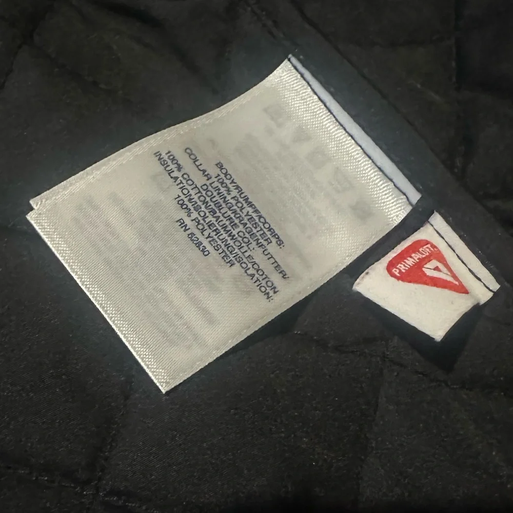 Lands' End Black Quilted Barn Chore Jacket Womens Size XL